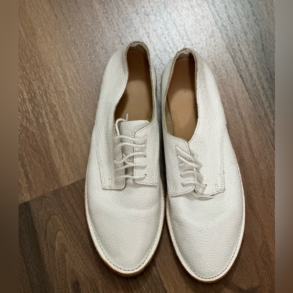 Zara white leather sneaker/loafer size 7